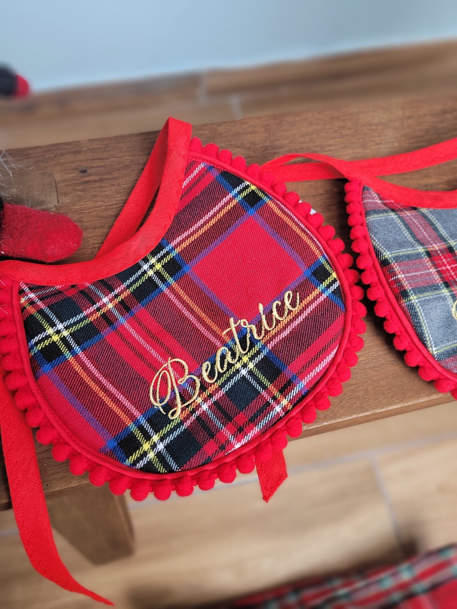 Coppia di Bavaglini tartan