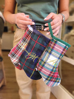 Calza di Natale Tartan MONOGRAM