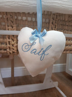 Pendente a Cuore con ricamo