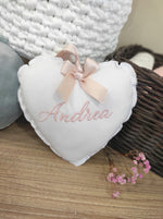 Pendente a Cuore con ricamo