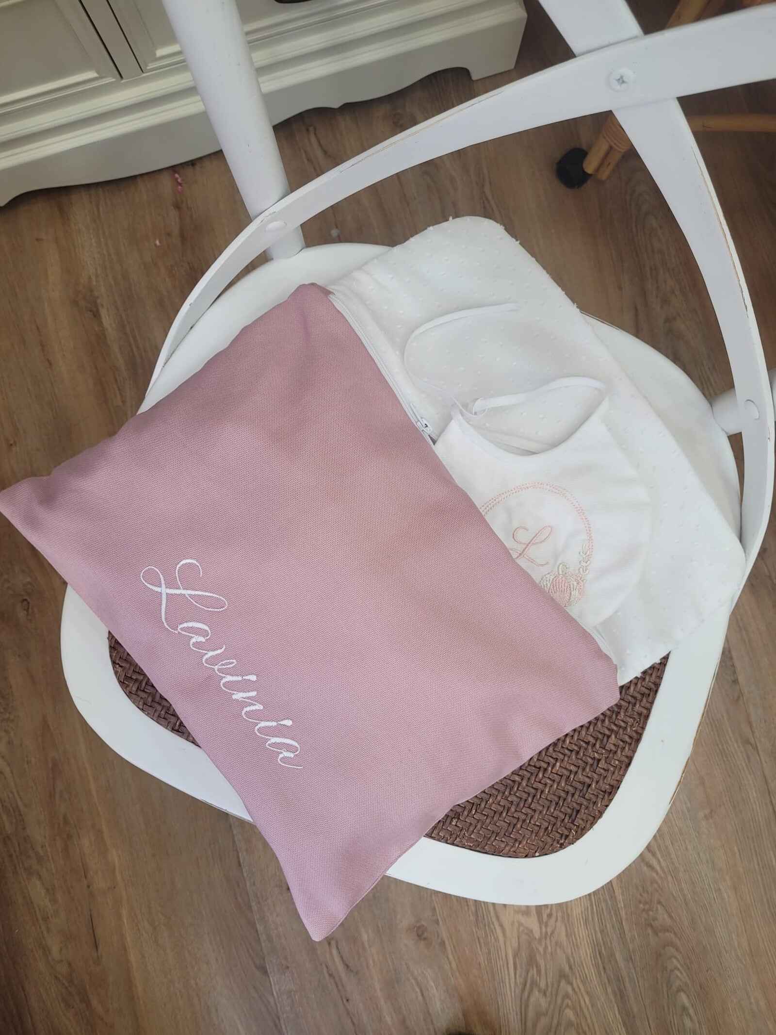 Busta nascita cotone e plumetis