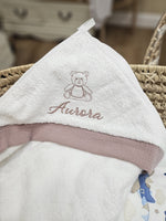 Accappatoio quadrato in spugna e mussola