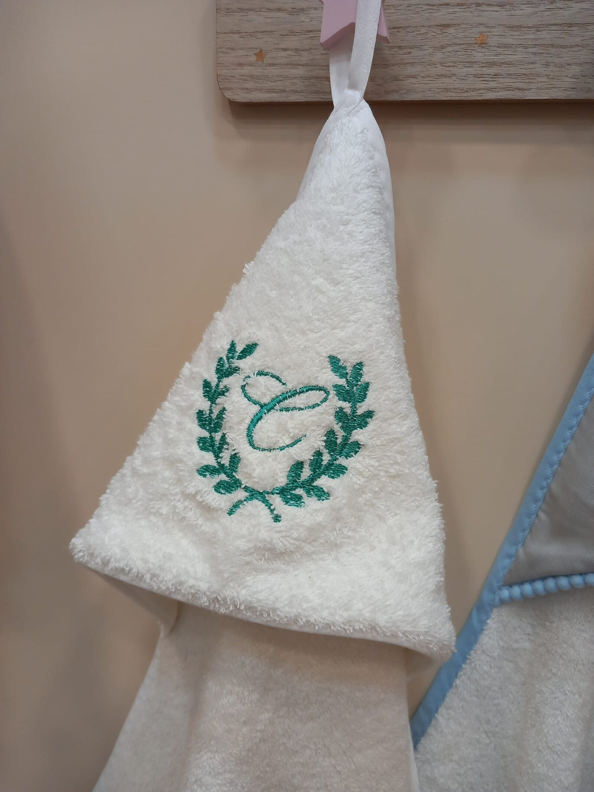 Accappatoio neonato in spugna di cotone