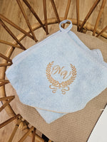 Accappatoio neonato in spugna di cotone