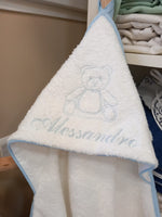 Accappatoio neonato in spugna di cotone