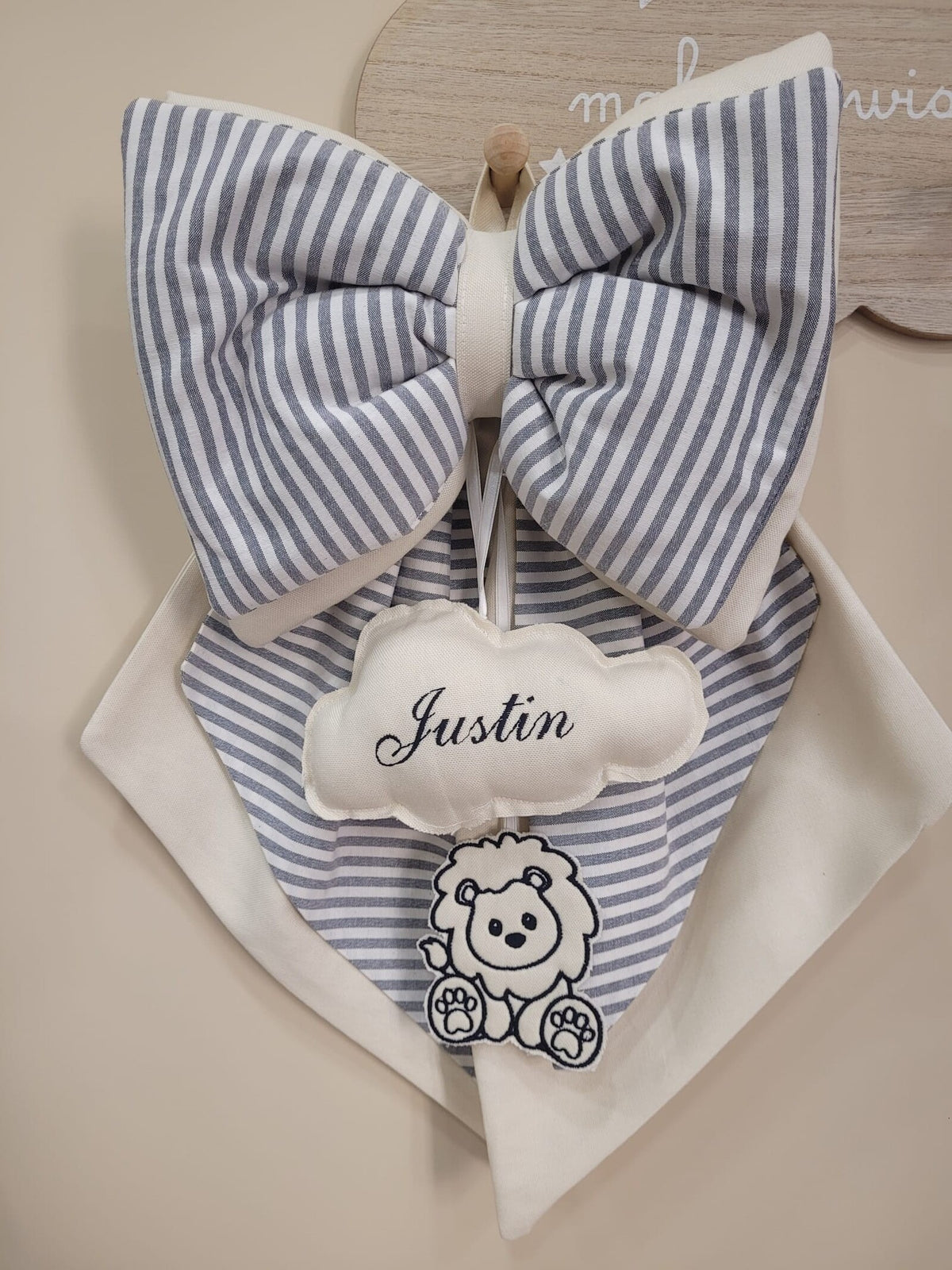 Fiocco Nascita con leoncino