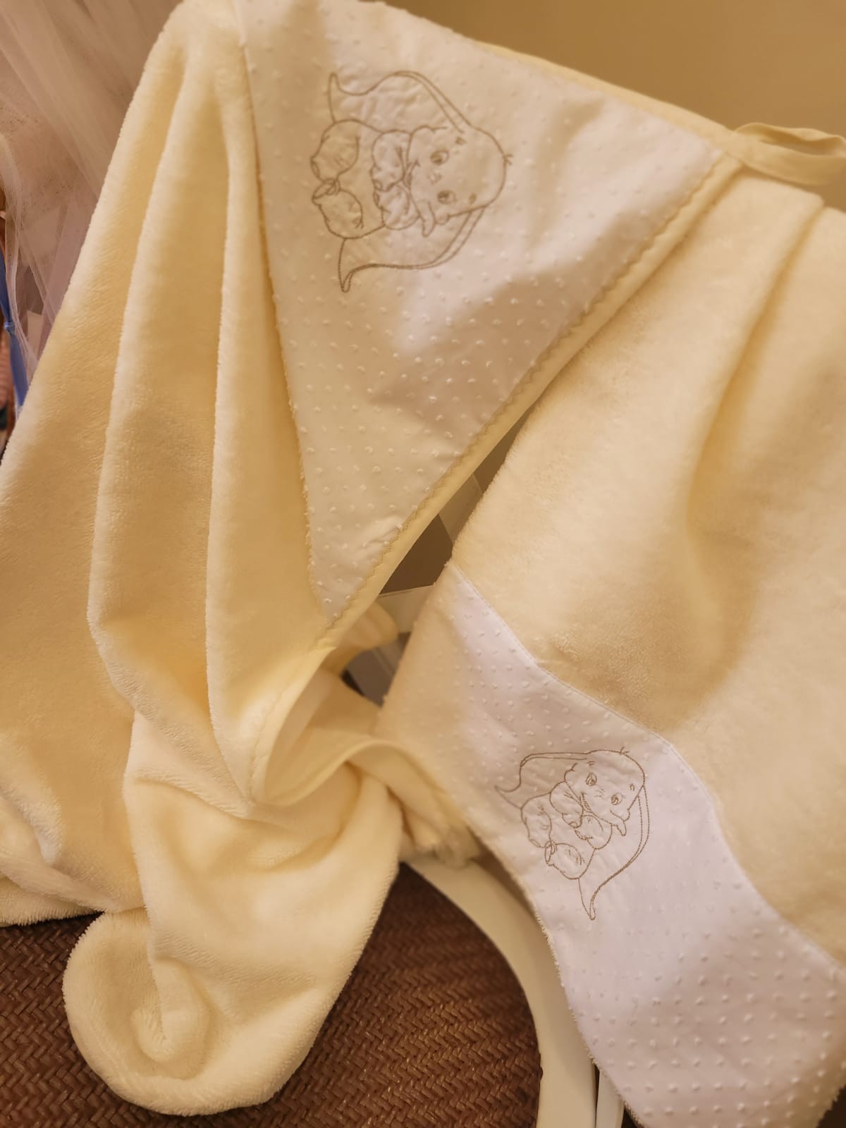 Coordinato in spugna di bamboo, accappatoio e telo bagnetto