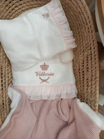 Lenzuolino con doppia rouche di plumetis