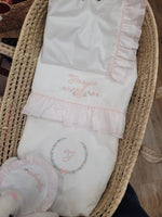 Lenzuolino con doppia rouche di plumetis