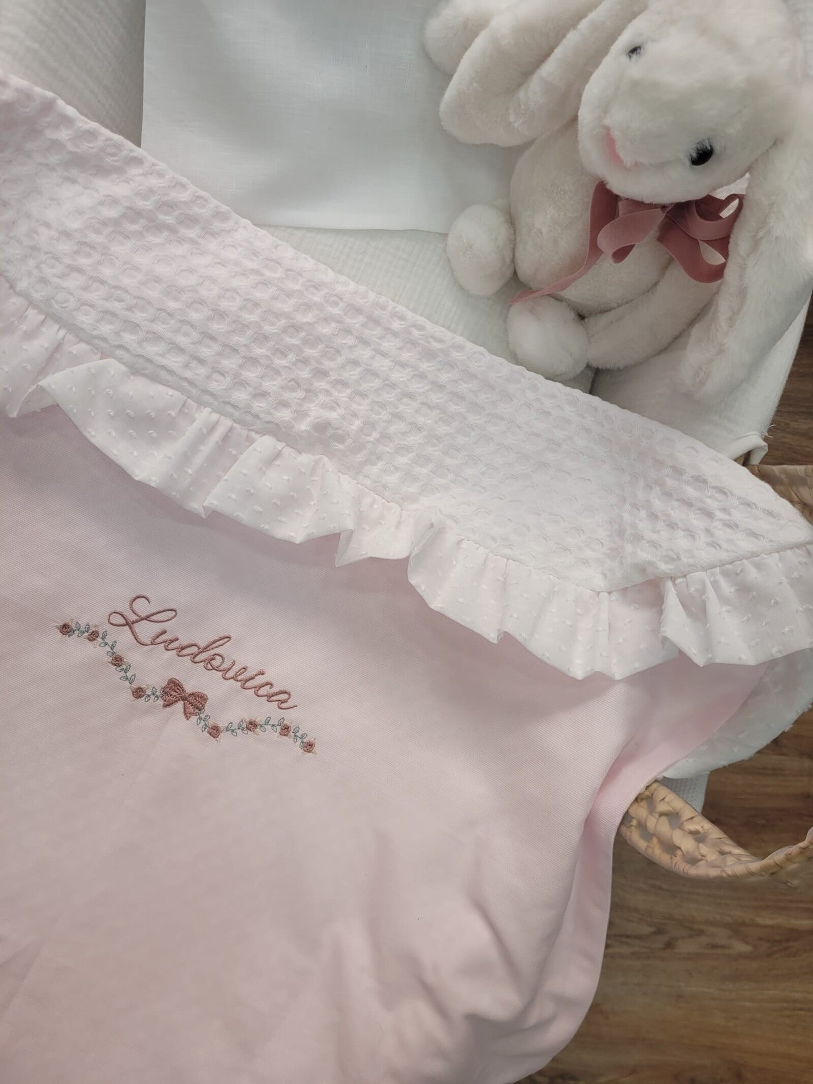 Copertina Newborn in piquè di cotone e apone