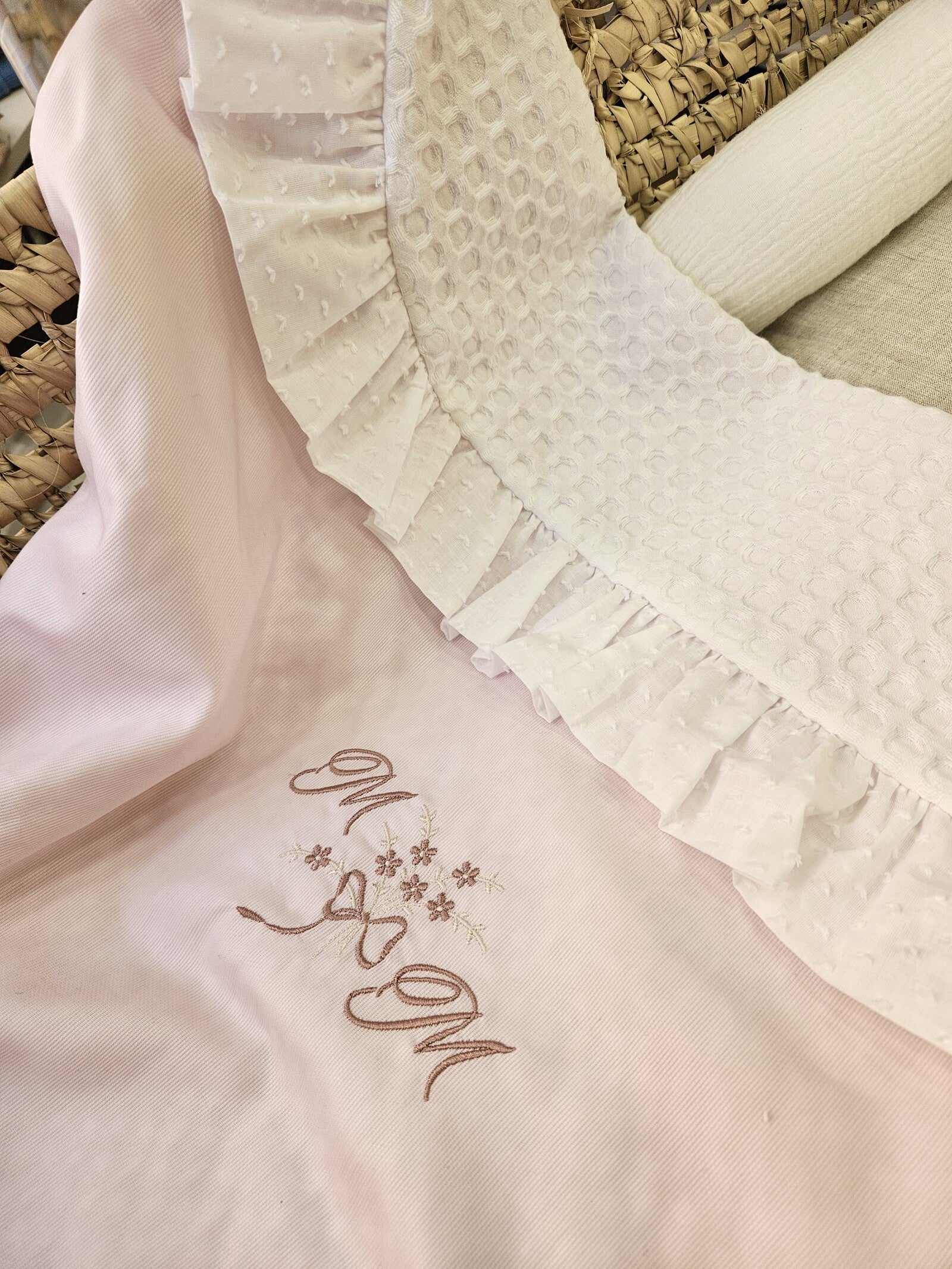 Copertina Newborn in piquè di cotone e apone