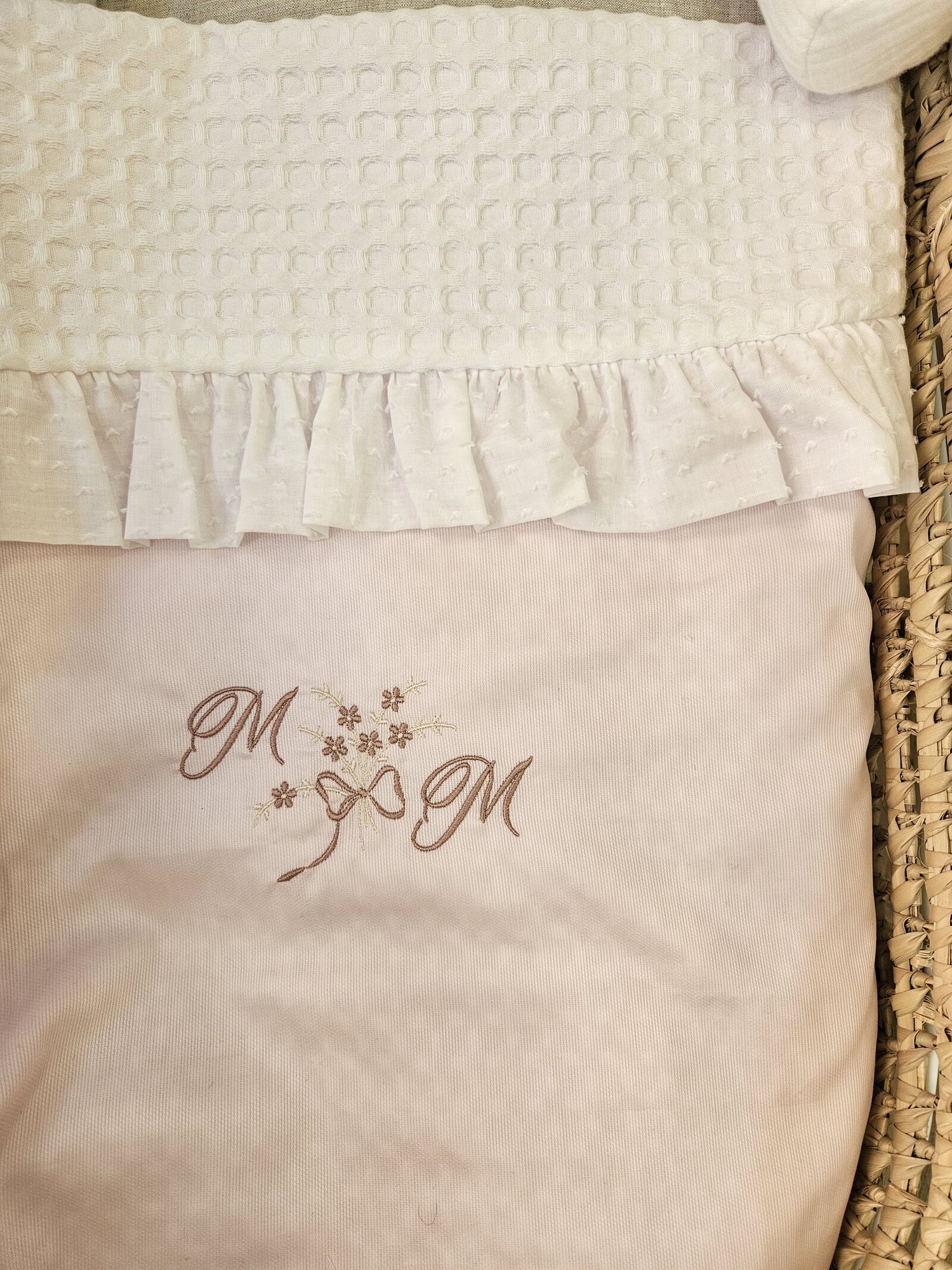 Copertina Newborn in piquè di cotone e apone