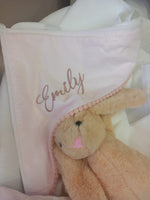 Accappatoio neonato in spugna di bamboo, plumetis e pon pon