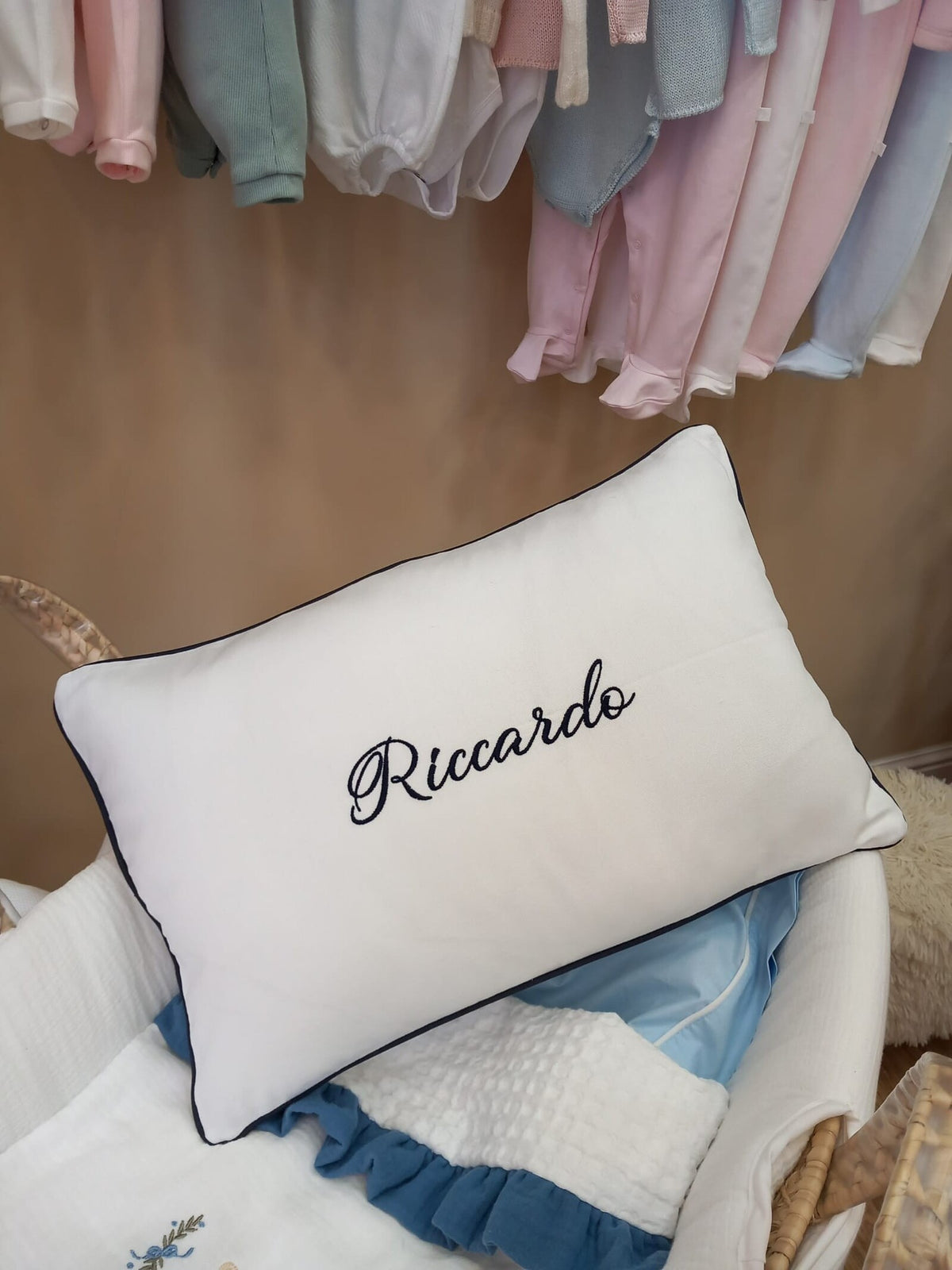 Cuscino arredo rettangolare in cotone