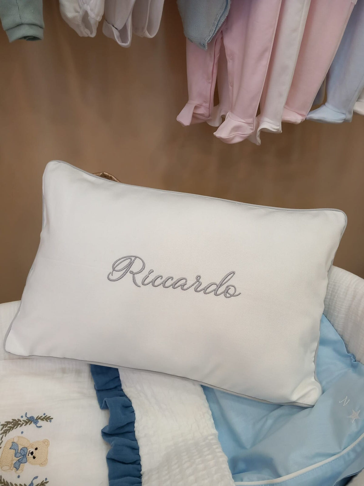 Cuscino arredo rettangolare in cotone