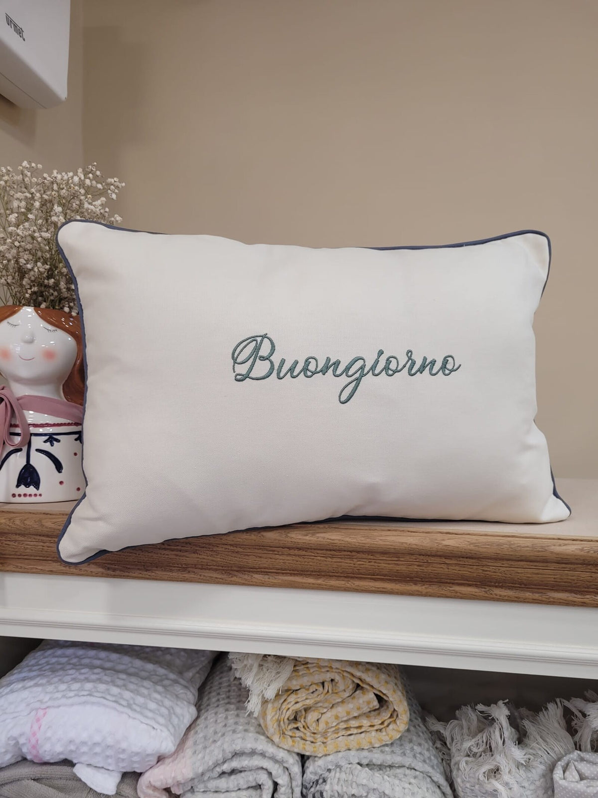 Cuscino arredo rettangolare in cotone