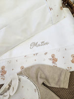 Lenzuolino con fascia a fantasia