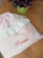 Sacca a spalla con rouche