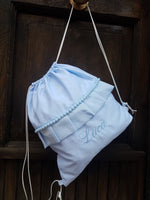 Sacca a spalla con rouche