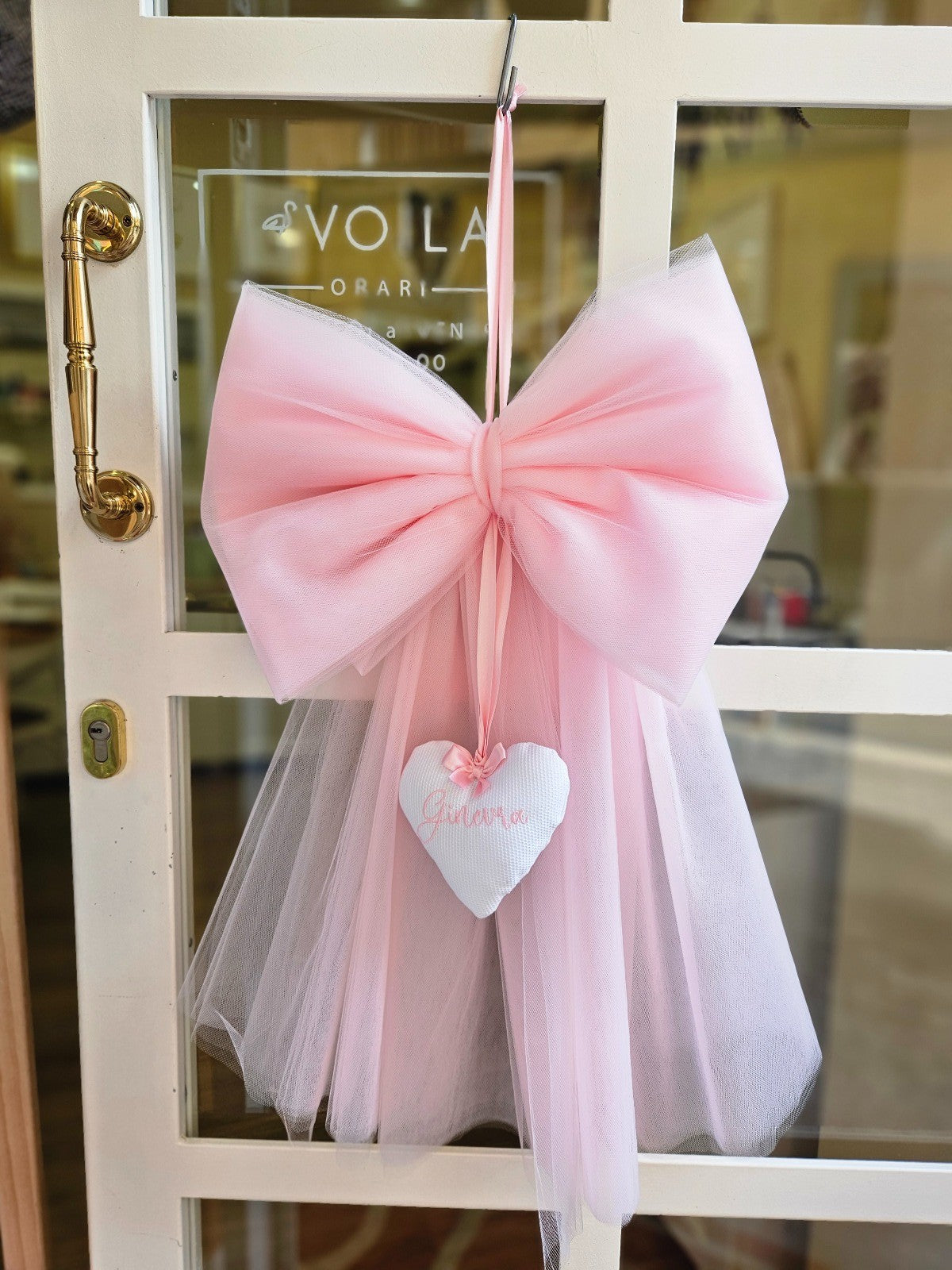 Fiocco Nascita in tulle