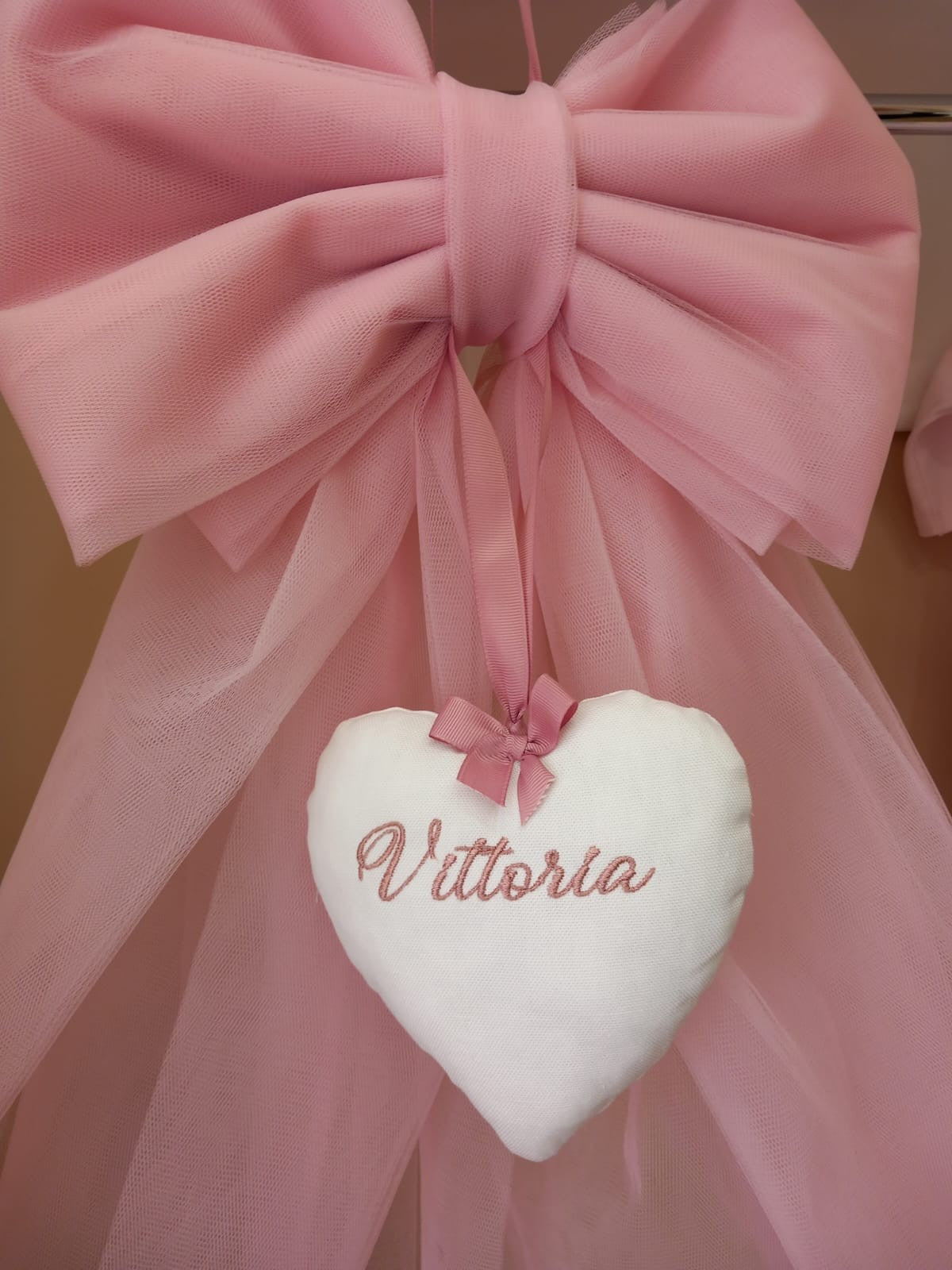 Fiocco Nascita in tulle