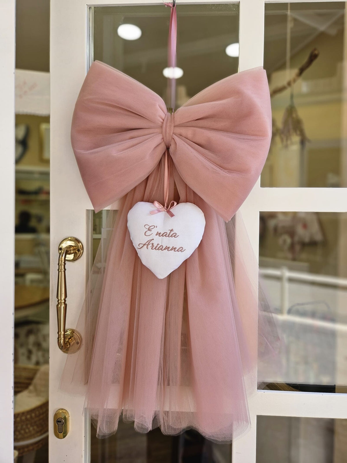 Fiocco Nascita in tulle