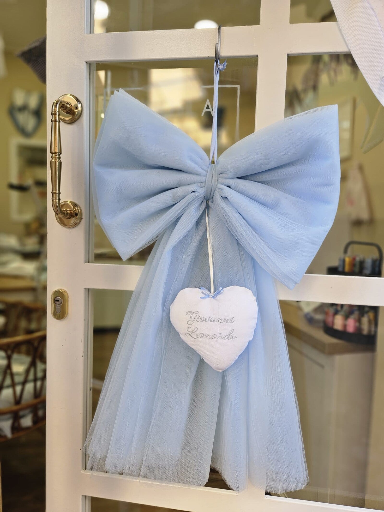 Fiocco Nascita in tulle