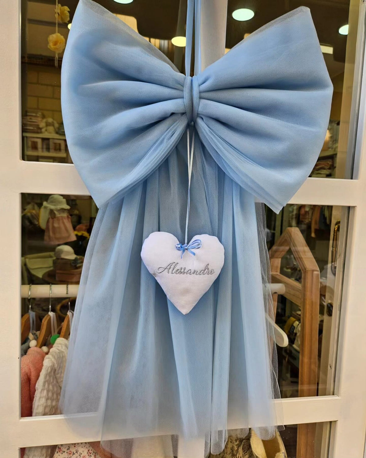 Fiocco Nascita in tulle