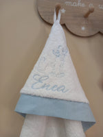 Accappatoio neonato in spugna di cotone e lino