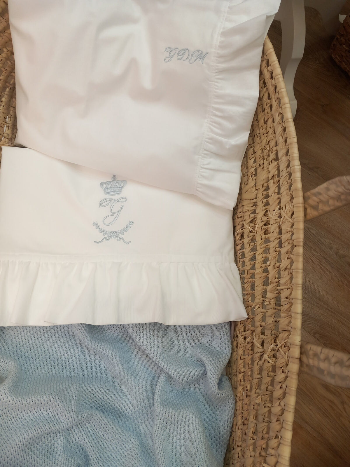 Lenzuolino personalizzato con rouche