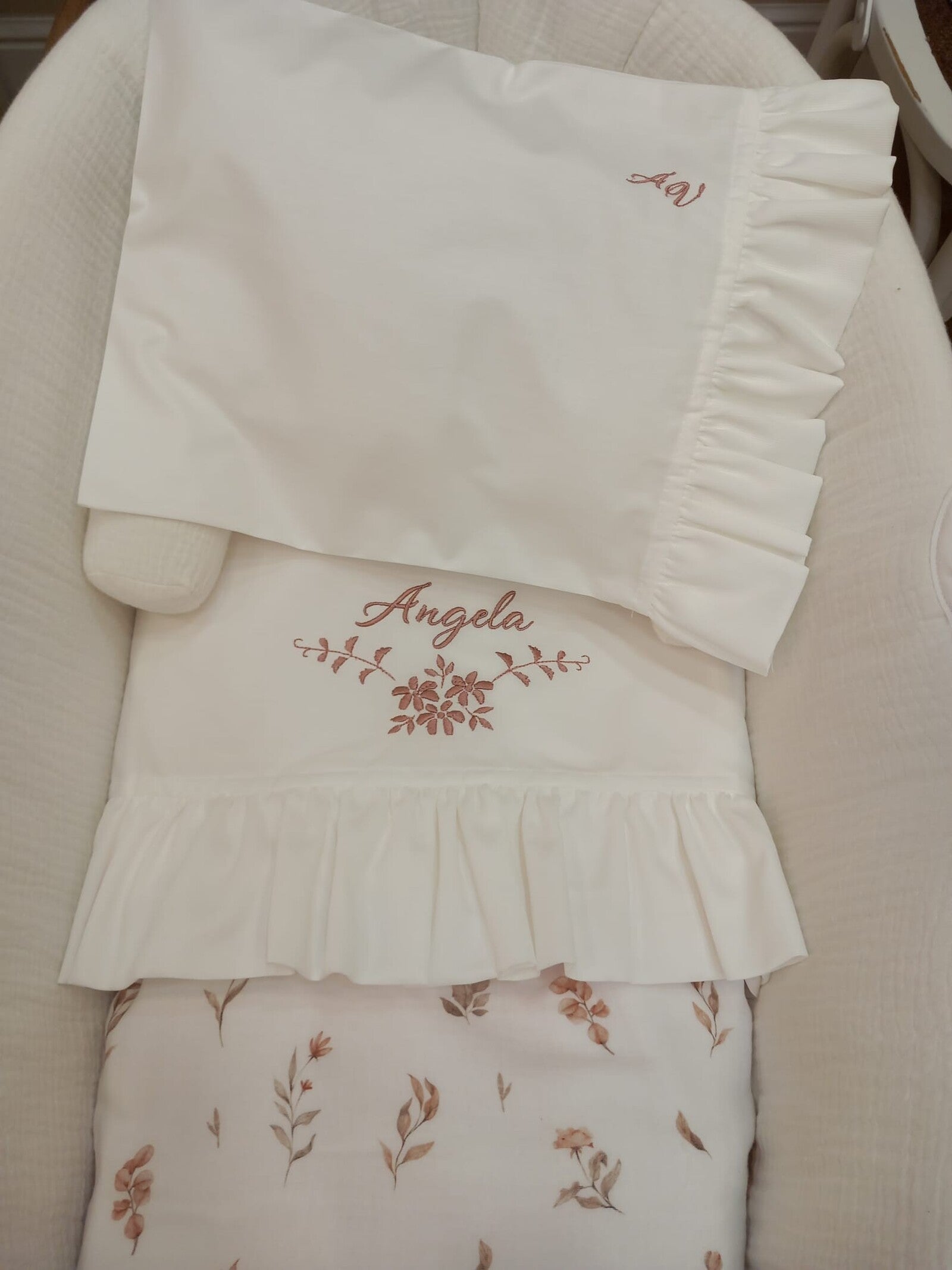 Lenzuolino personalizzato con rouche