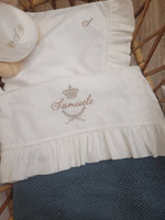 Lenzuolino personalizzato con rouche