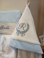 Coordinato bagno in spugna e piquè di cotone