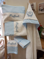 Coordinato bagno in spugna e piquè di cotone