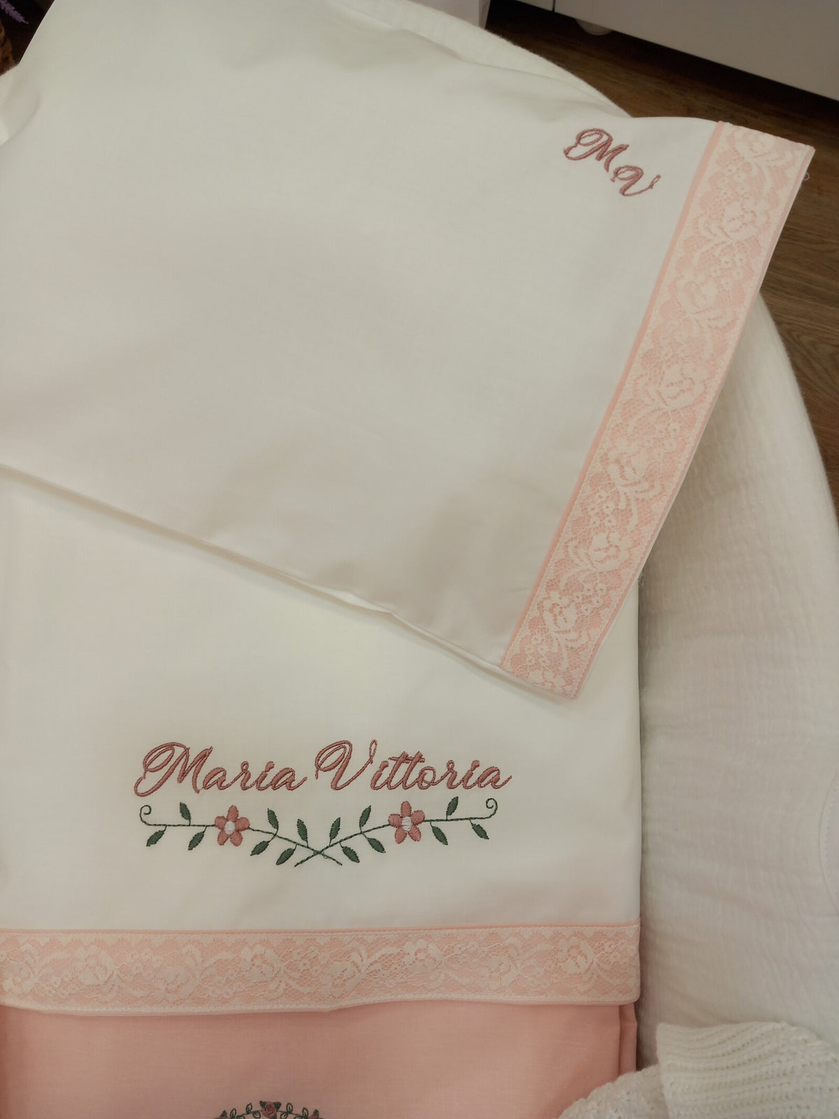 Lenzuolino personalizzato Roseline