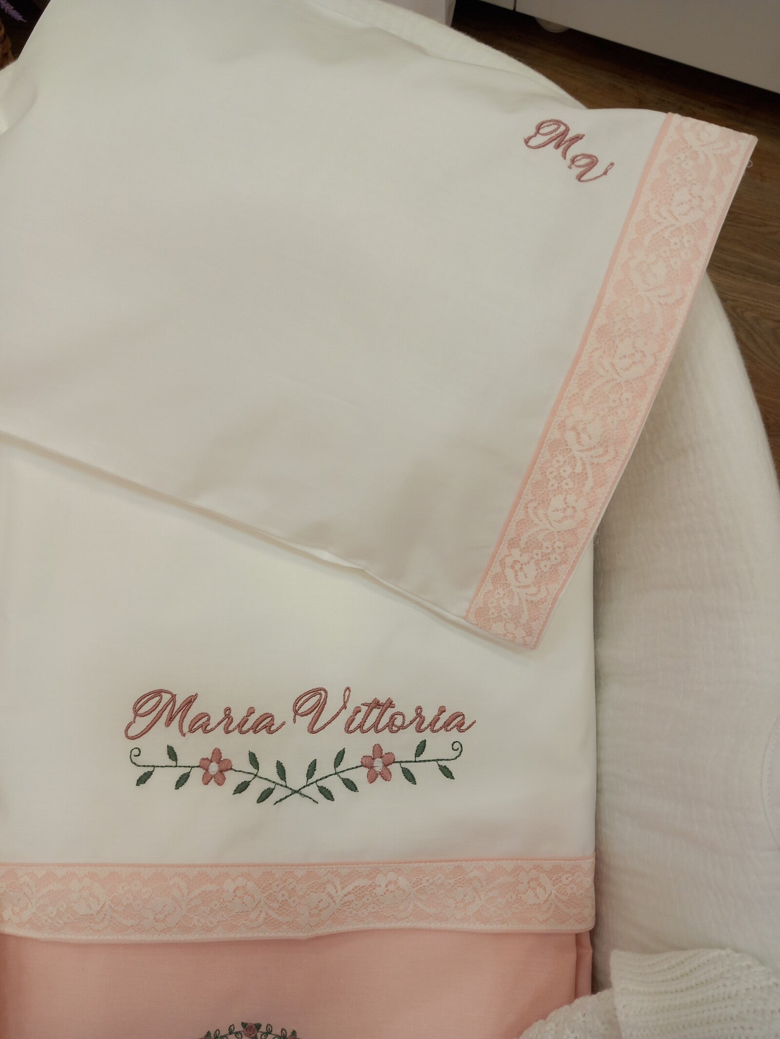 Lenzuolino personalizzato Roseline