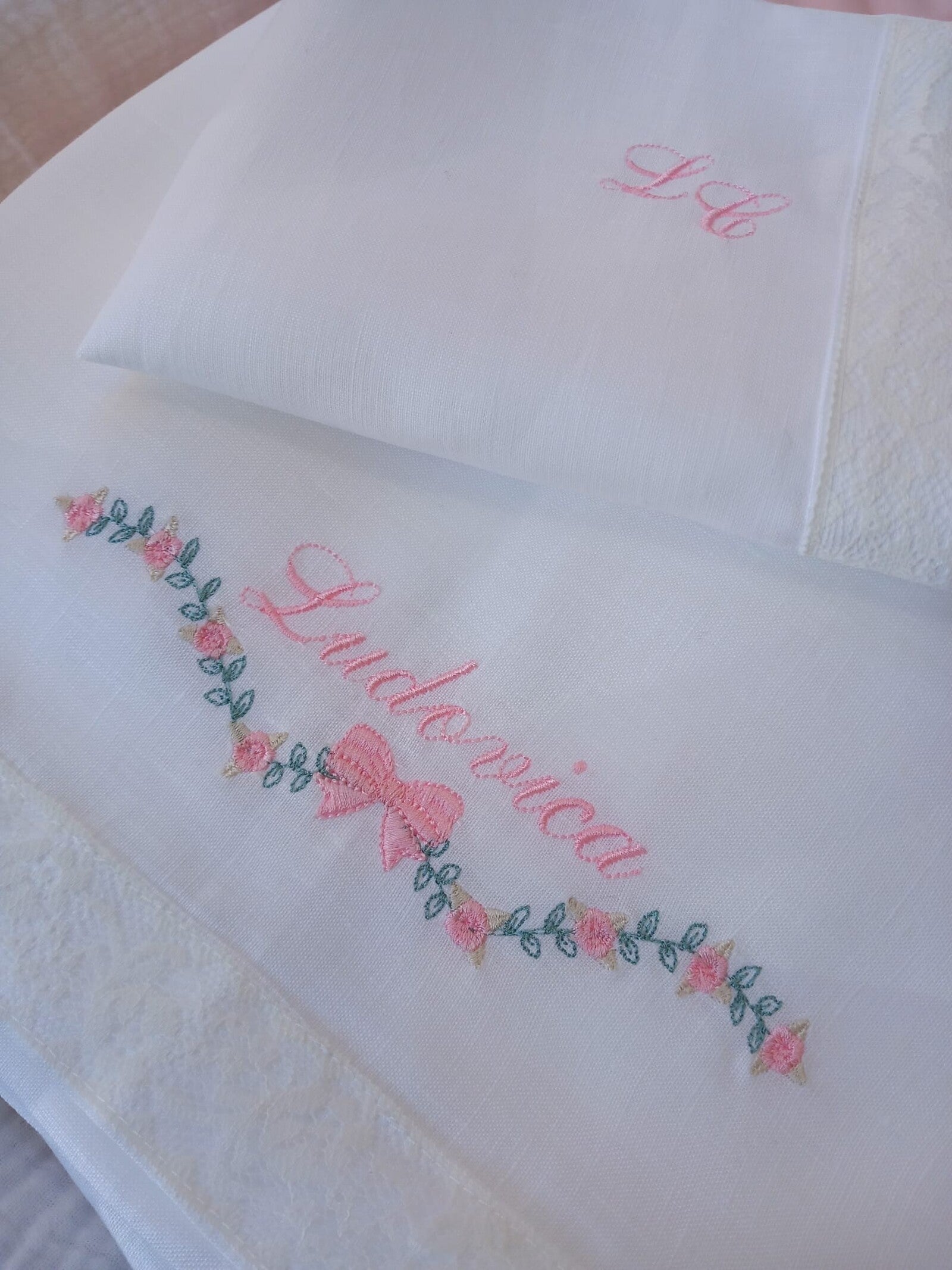 Lenzuolino personalizzato Roseline