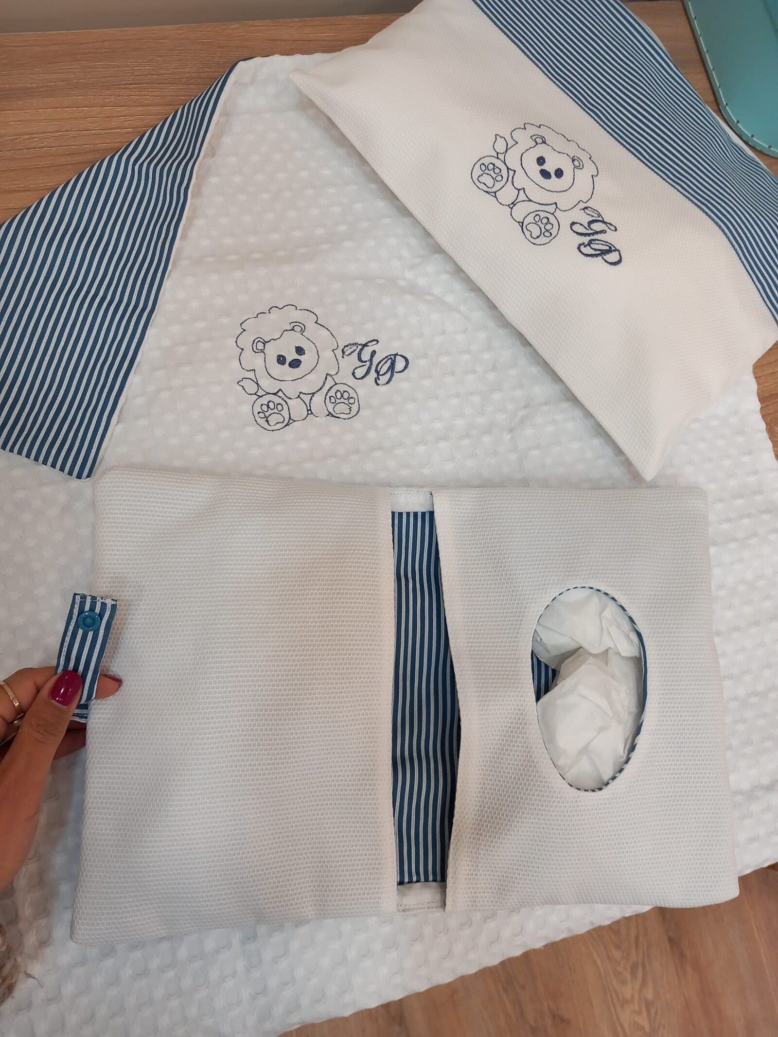 Coordinato per il Cambio, borsello, portapannolini e fasciatoio portatile