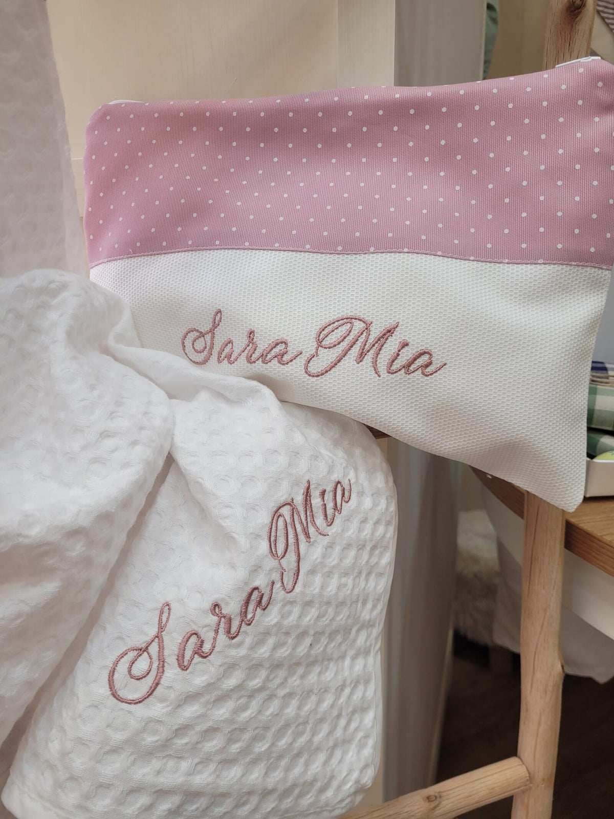 Coordinato per il Cambio, borsello, portapannolini e fasciatoio portatile