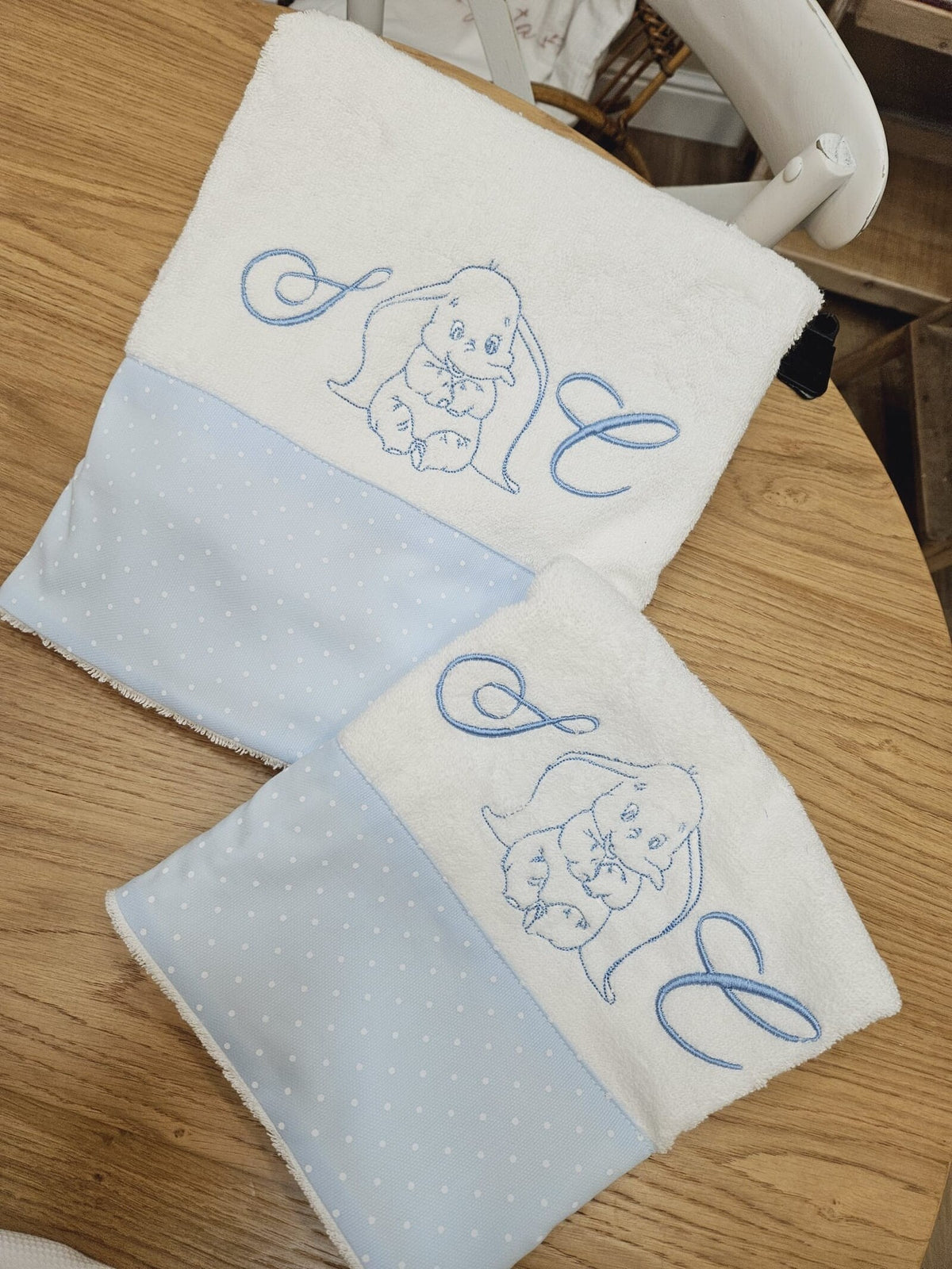 Coppia di asciugamani spugna bianca Basic