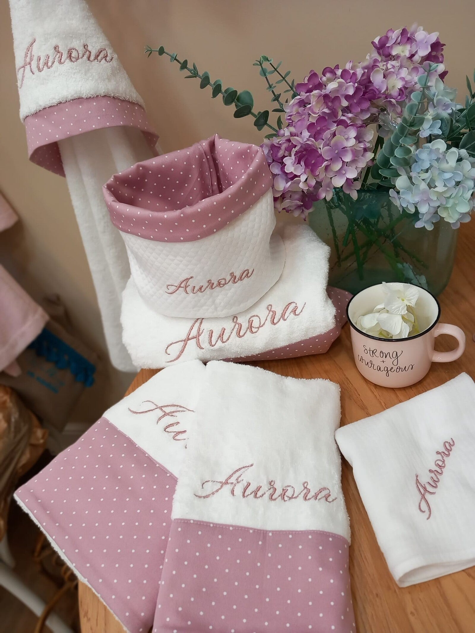 Coordinato completo per il bagnetto BASIC, in spugna di cotone