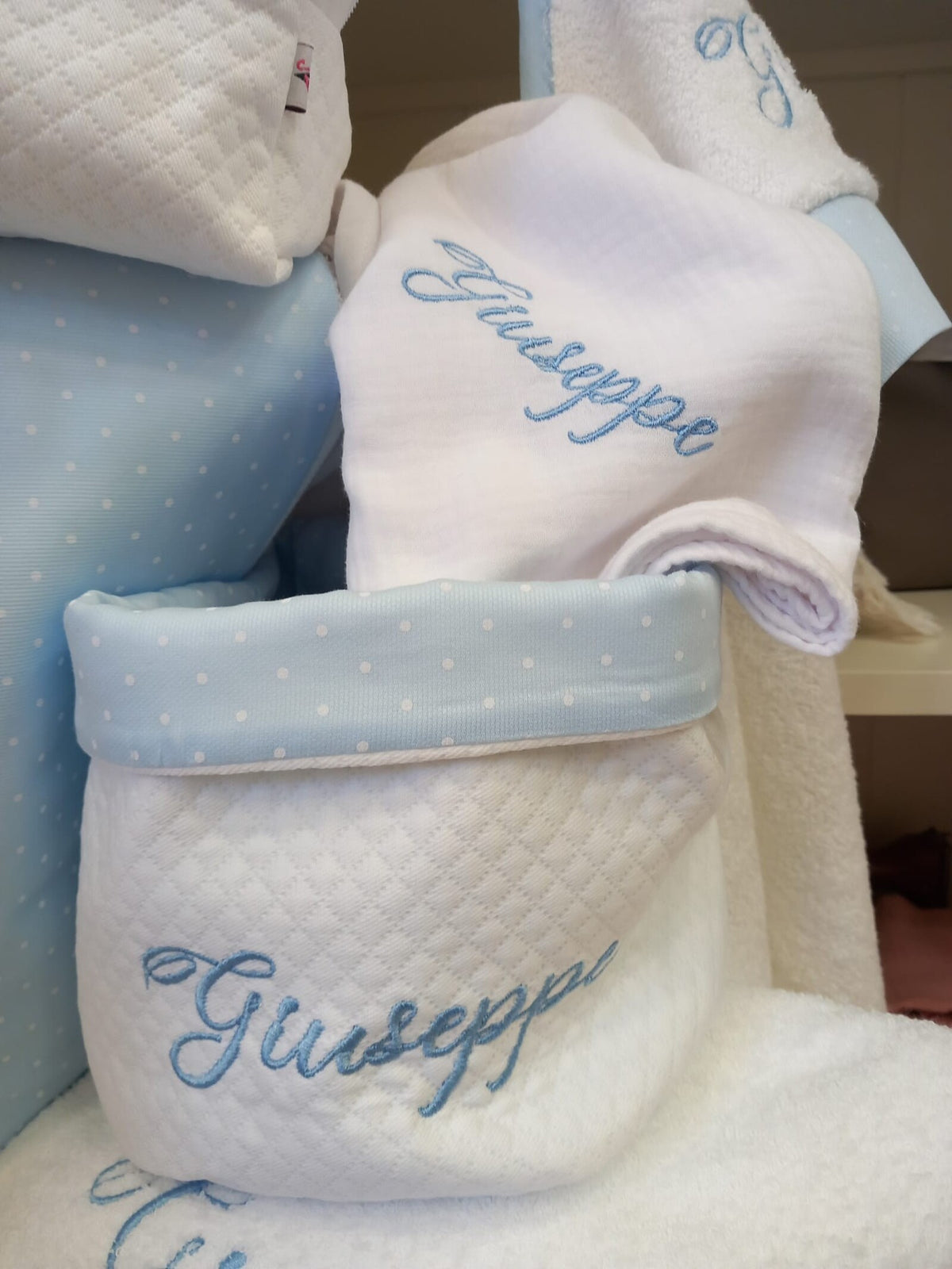 Coordinato completo per il bagnetto BASIC, in spugna di cotone