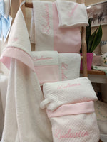 Coordinato completo per il bagnetto BASIC, in spugna di cotone