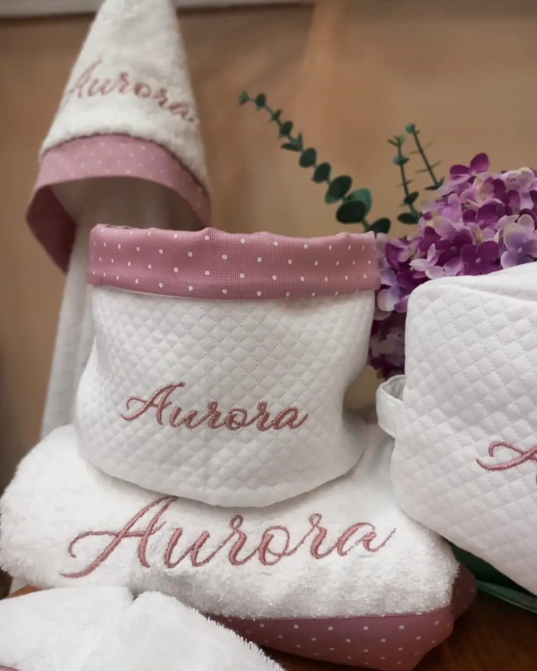 Coordinato completo per il bagnetto BASIC, in spugna di cotone