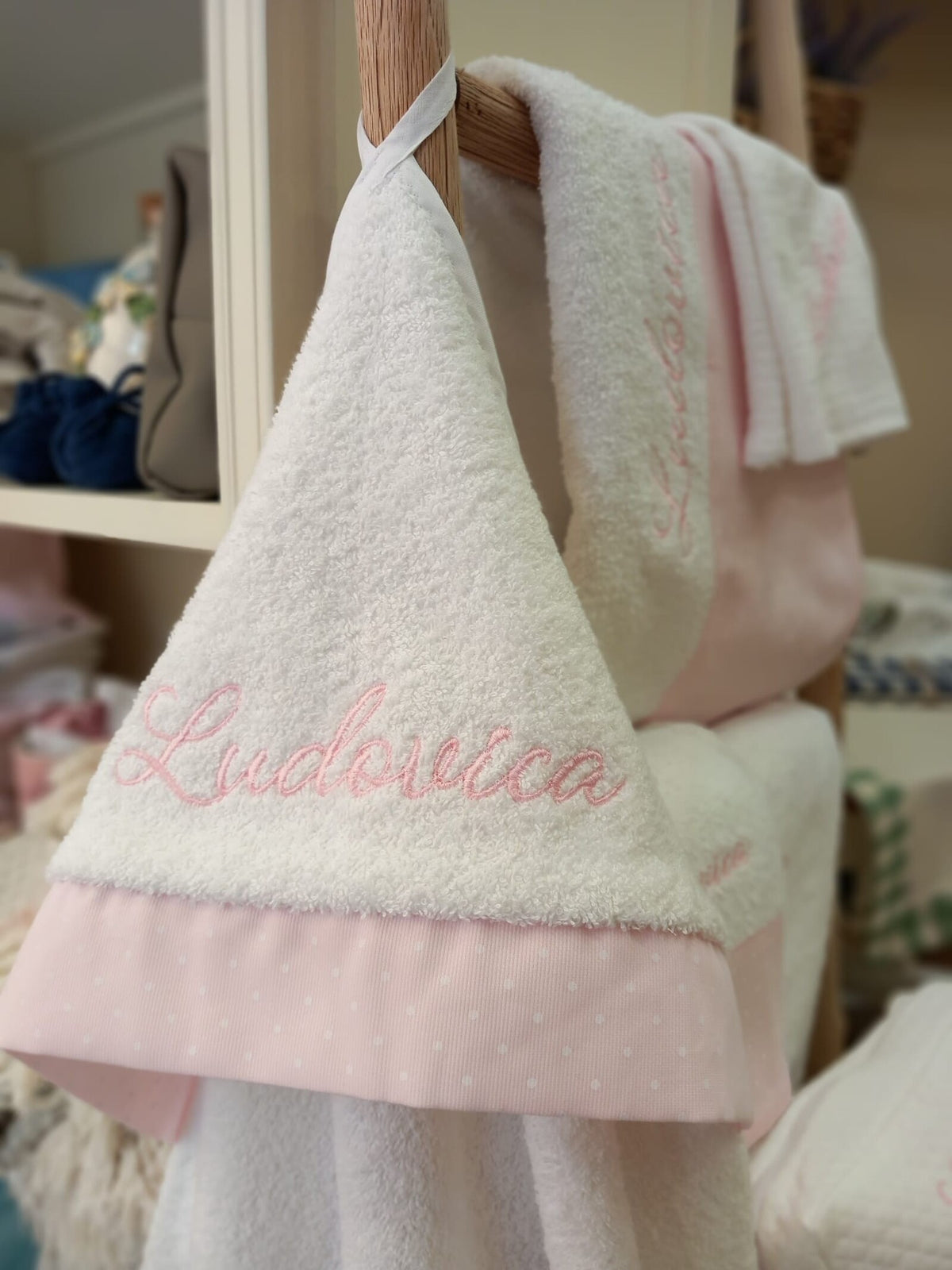 Coordinato completo per il bagnetto BASIC, in spugna di cotone