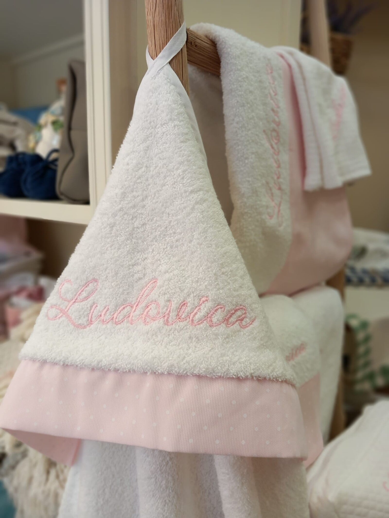 Coordinato completo per il bagnetto BASIC, in spugna di cotone