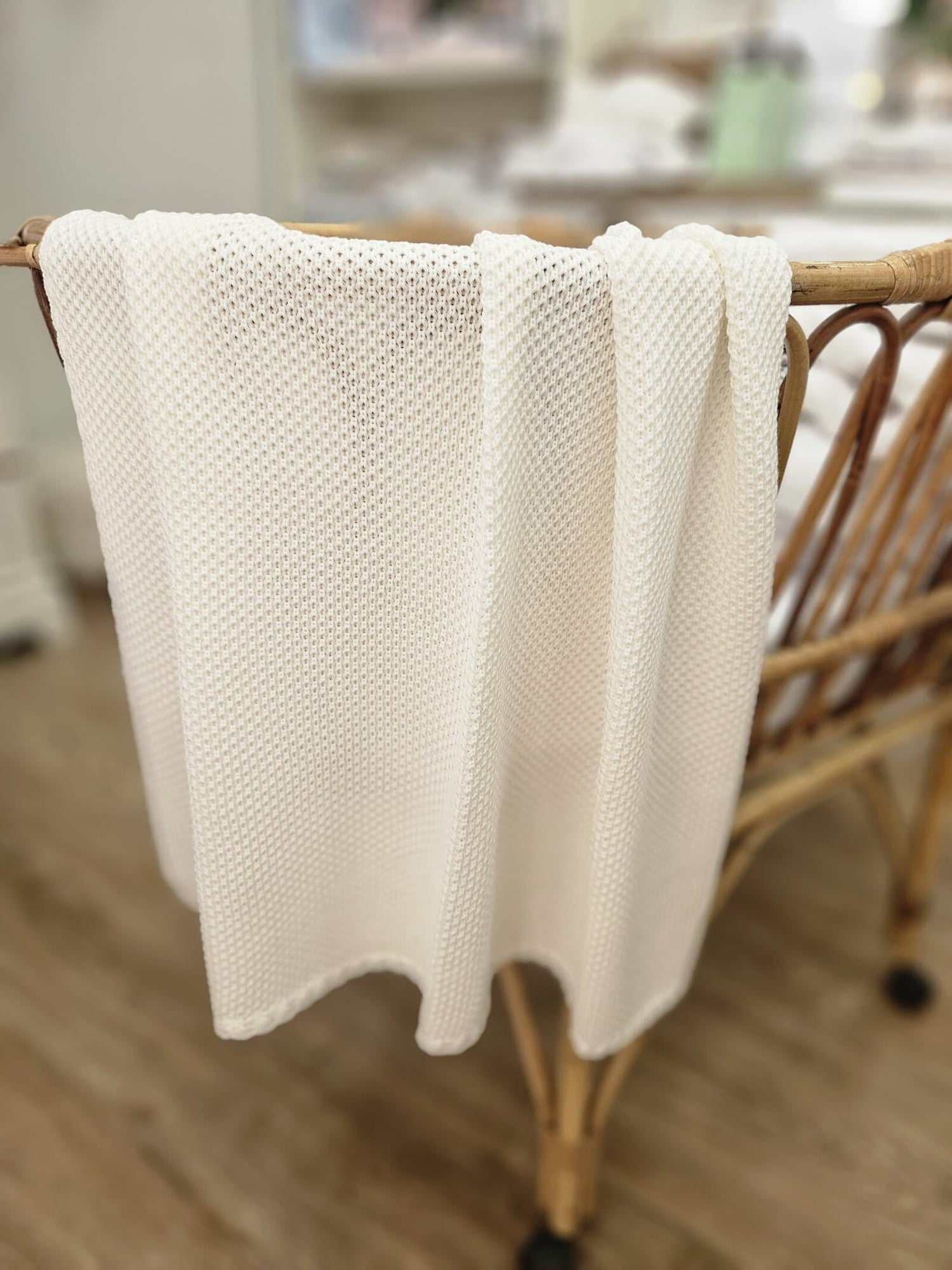 Copertina neonato a maglia liscia