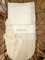 Copertina neonato a maglia liscia