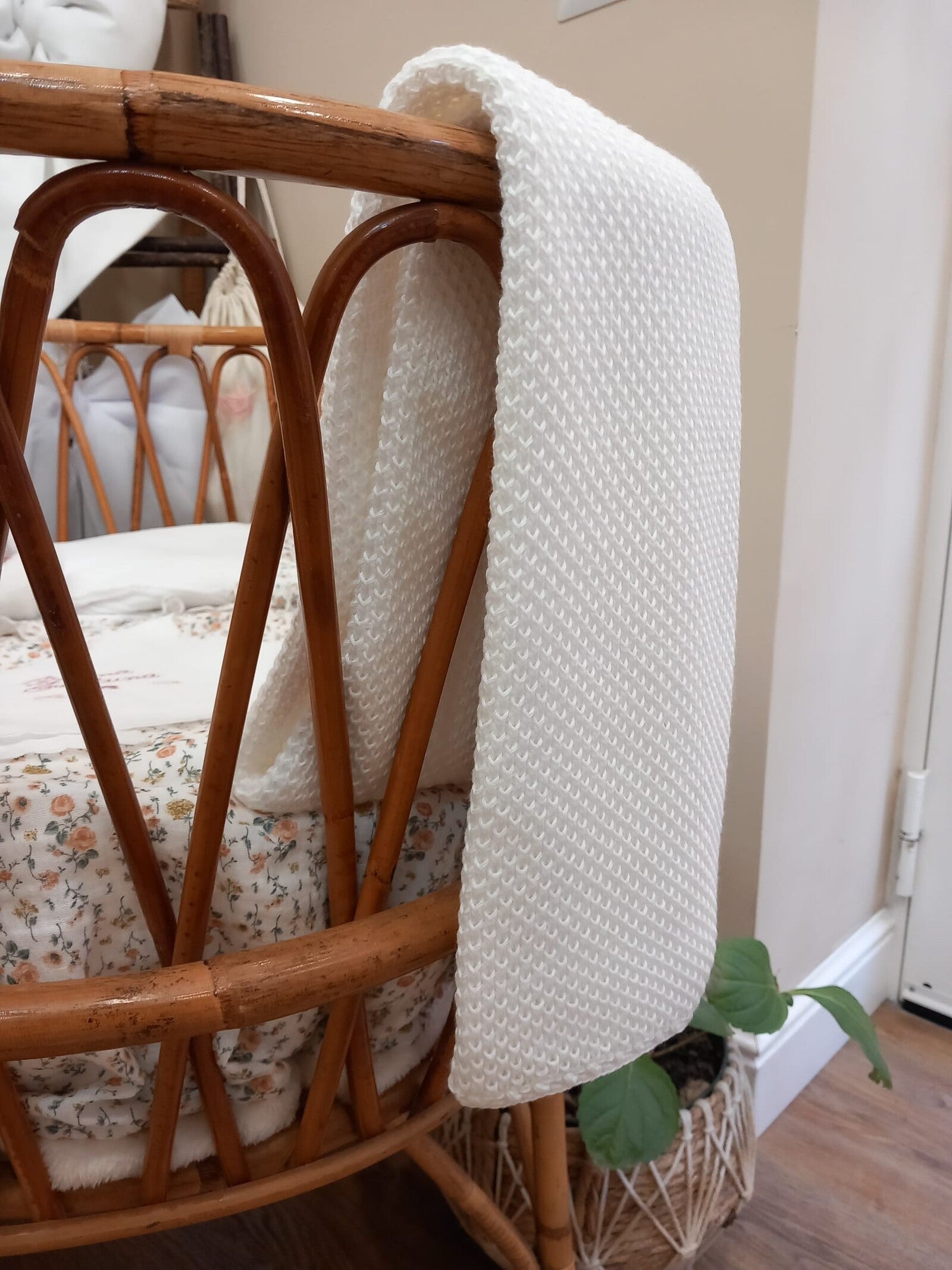 Copertina neonato a maglia liscia