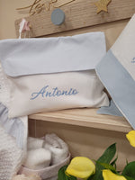 Busta nascita con pattina millerighe